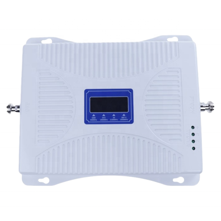 Quad band signal repeater 900 1800 2100 2600 mhz 2g 3g 4g four band mobile cellular cellphone network signal booster